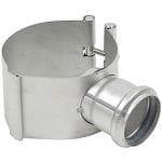 Bl�cher EuroPipe indsk�ringsmanchet 110 mm til 50 mm sideindl�b. Rustfrit st�l