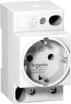 Schneider Acti9 modulstikkontakt med sidejord 230v for din-skinne