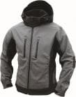 Soft Shell, Jakke, M�rkegr�/sort, Small