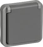 LK OPUS 74® Industri Stikkontakt med lampe 2-polet med jord, m�rkegr�