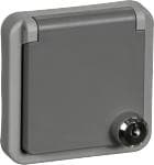 LK OPUS 74® Industri Stikkontakt 2-polet med jord for afl�sning, m�rkegr�