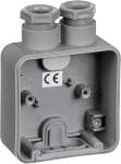 LK OPUS 74® Industri Underlag 1 modul med 2 forskruninger M20, m�rkegr�