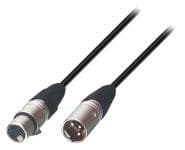 Tasker H�jttalerkabel XLR 3-Pin Han - XLR 3-Pin Hun 3.00 m Sort