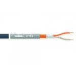 Tasker Mikrofonkabel P� Rulle 2x 0.25 mm² 100 m Sort