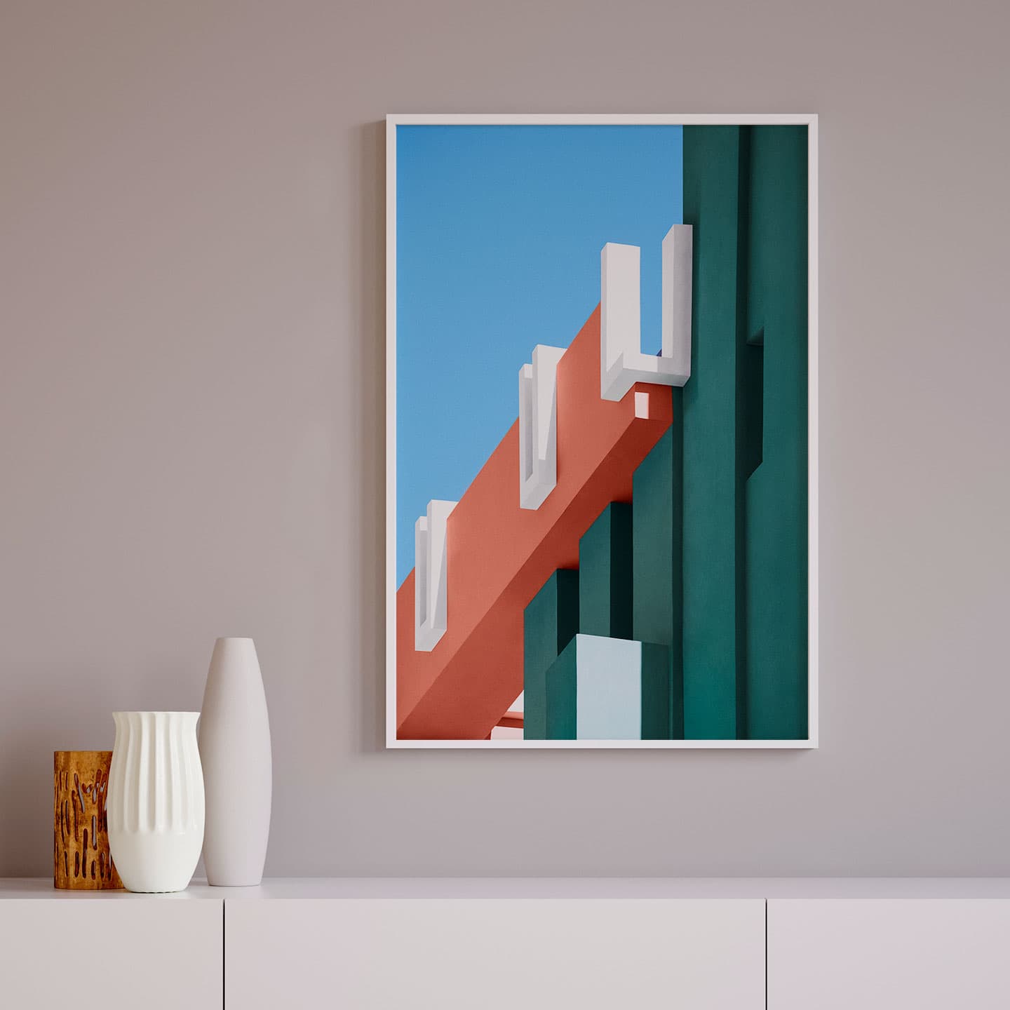 La Muralla Roja no. 3 av Camilla Schmidt