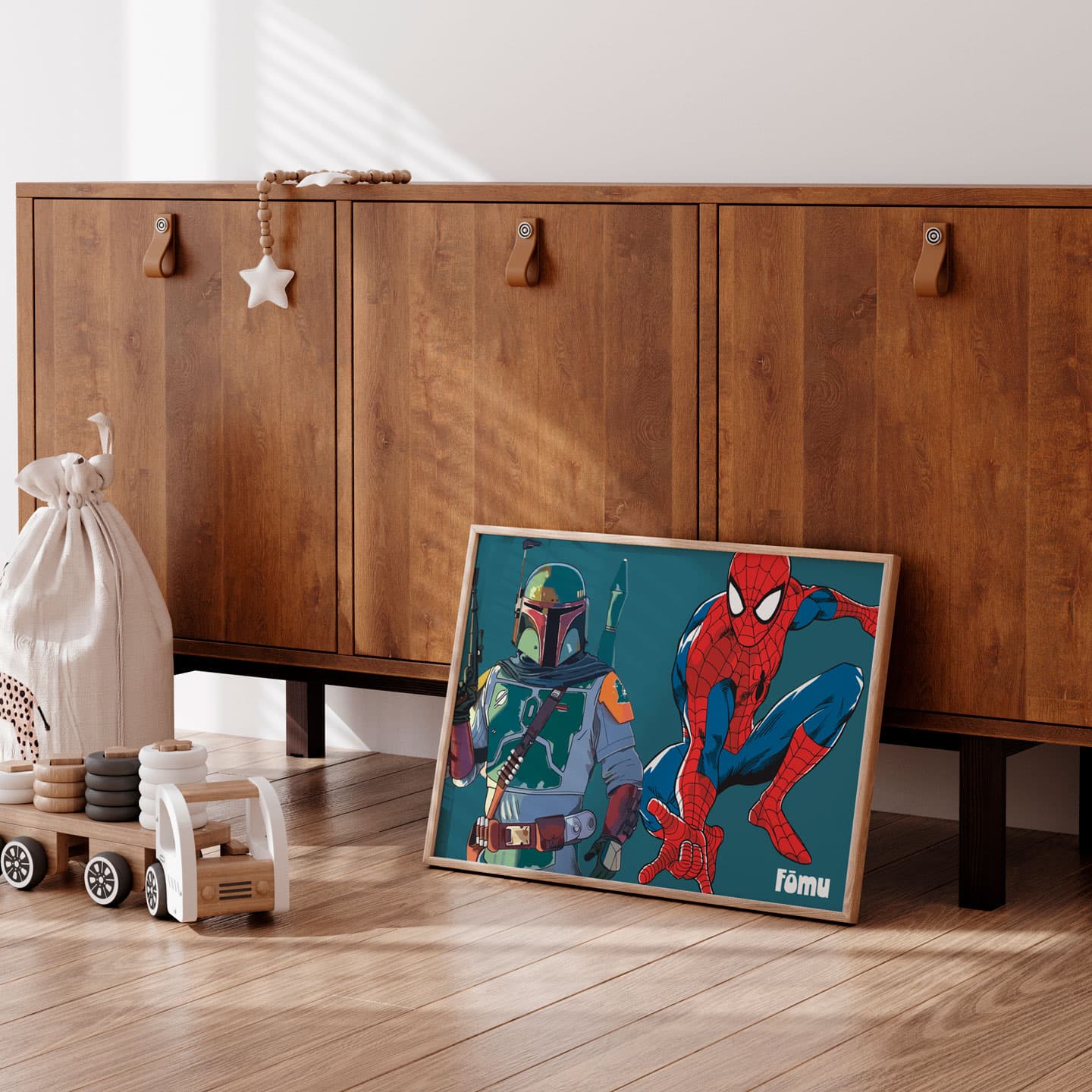 Boba fett og Spiderman av FÅmu Illustrations