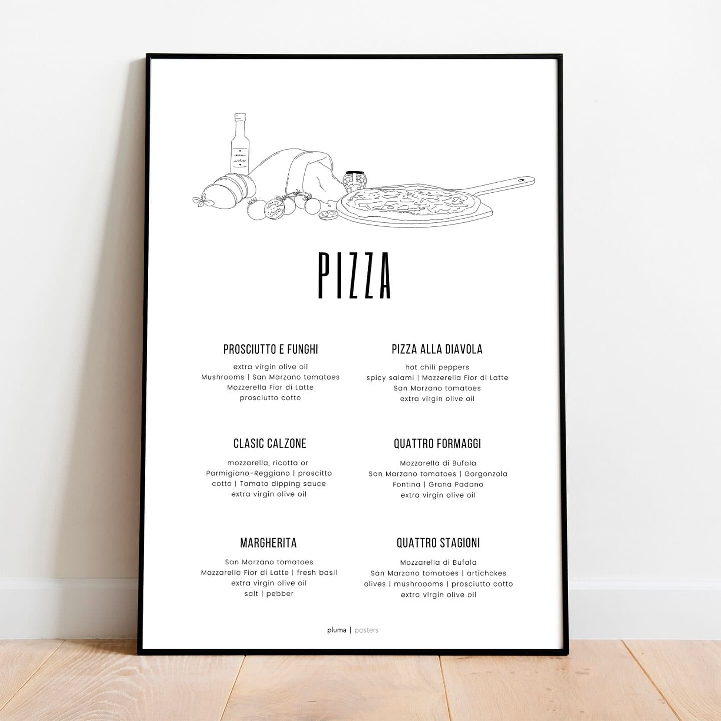 Pizza av Pluma Posters