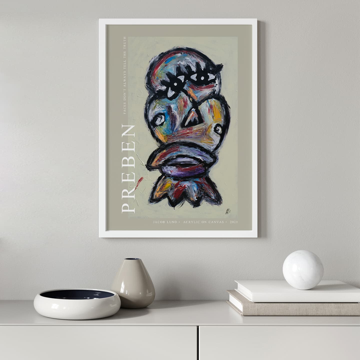 Preben poster av Jacob Lund Art