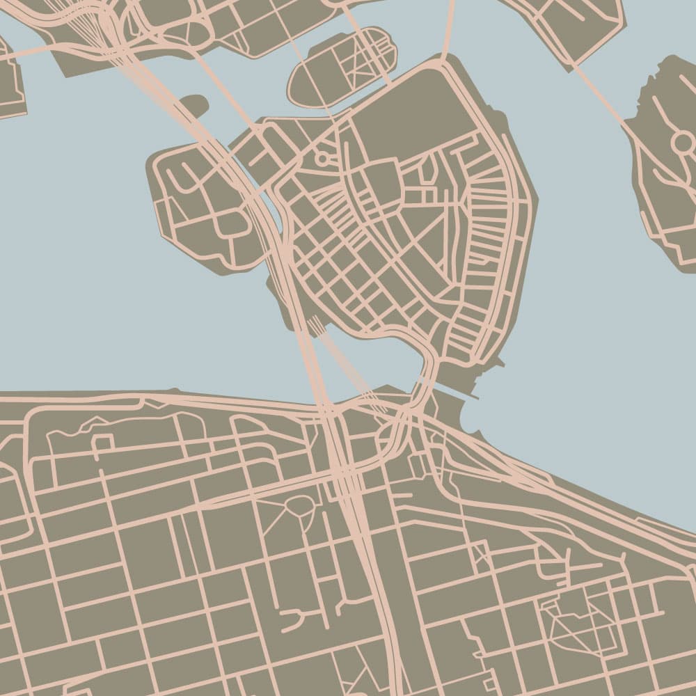 Stockholm Karta av Illux