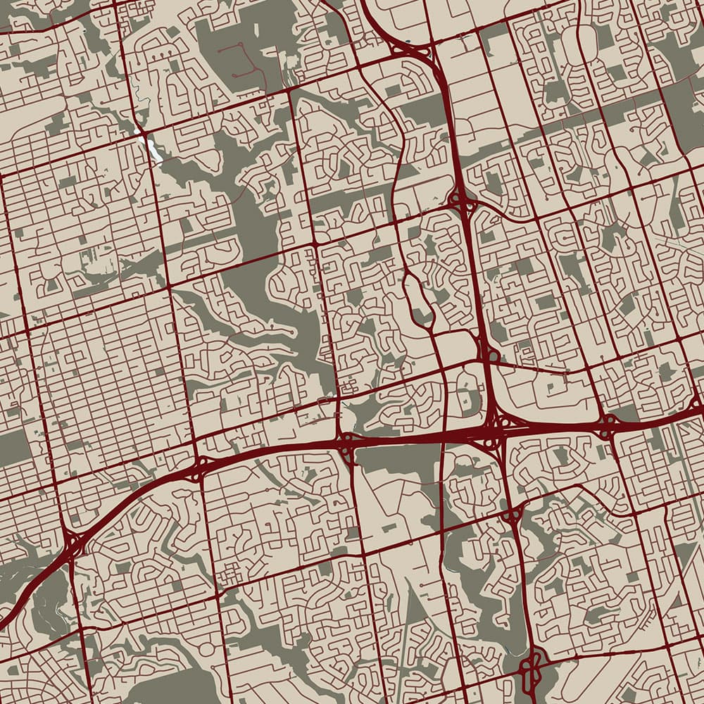 Toronto Karta av Illux