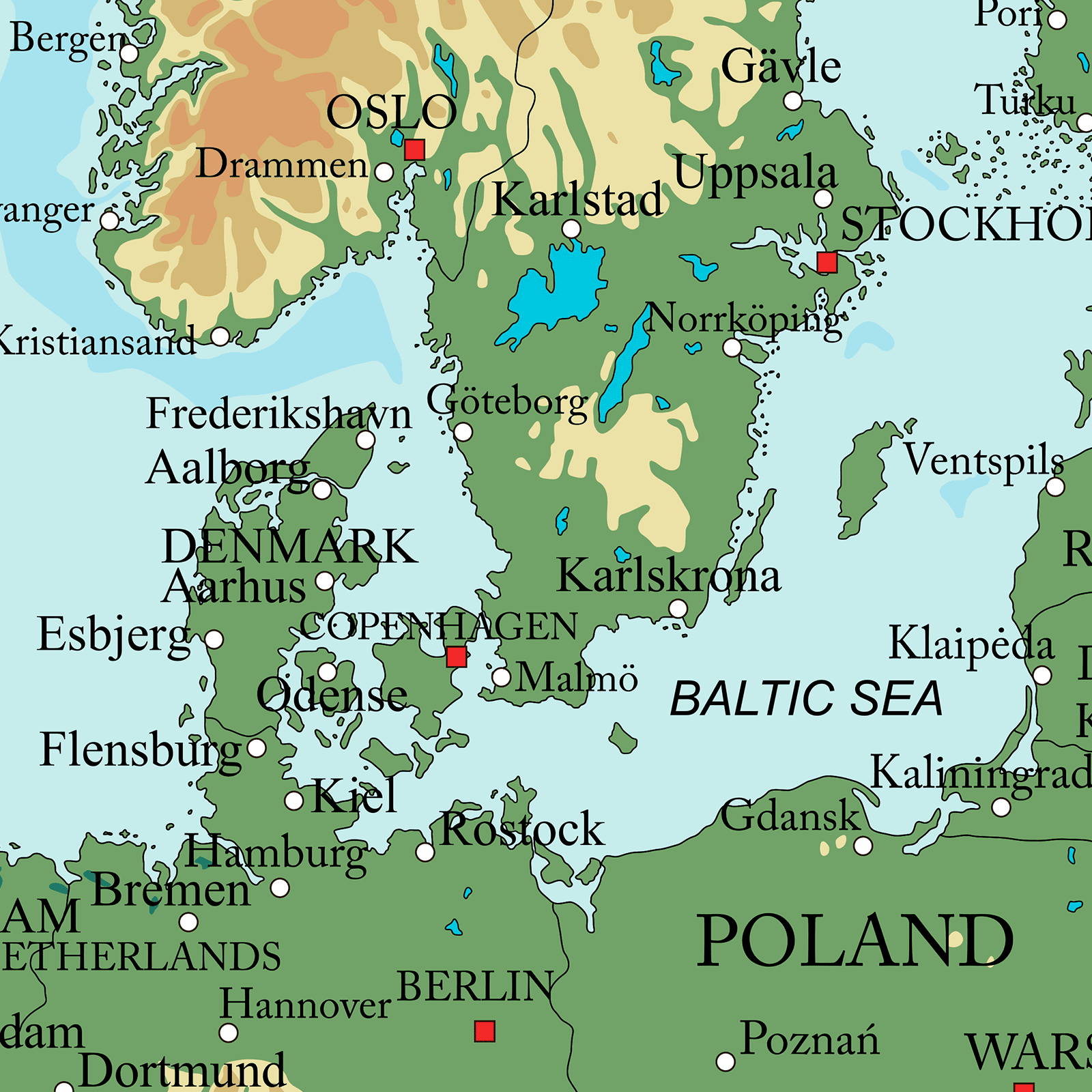 Europakarta av Illux