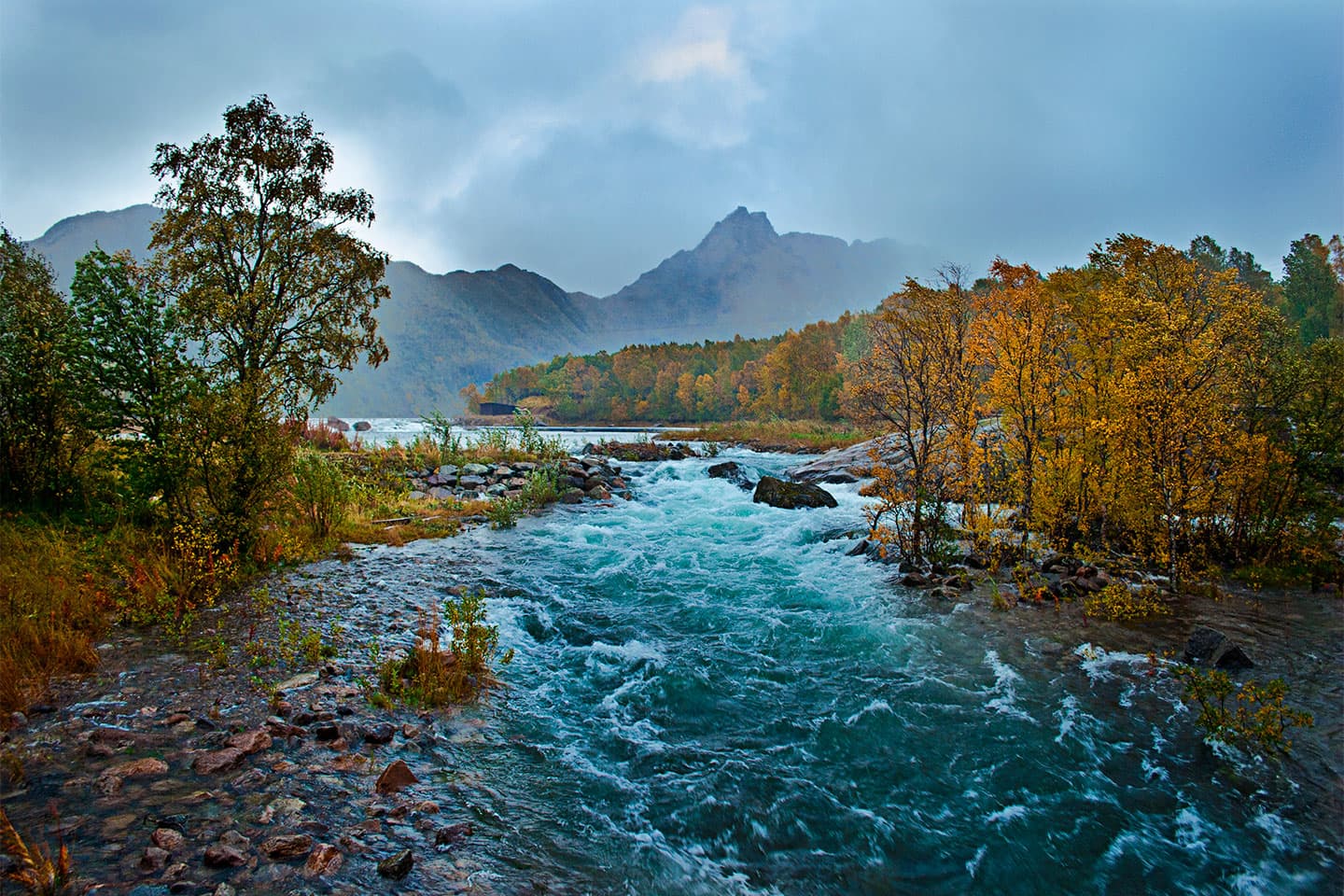 Autumn River av Frank Olsen