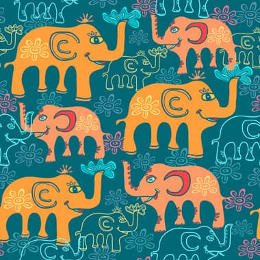 Elephants 2 av Illux Kids