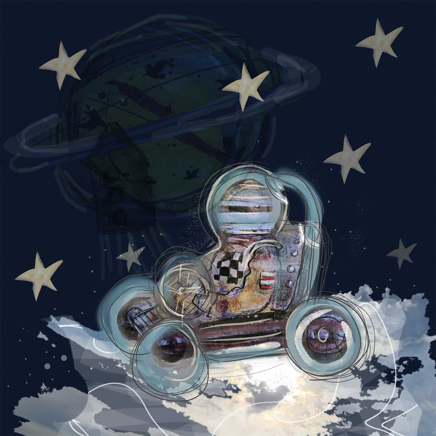 Mooncar IV av Anne Marie Johansen