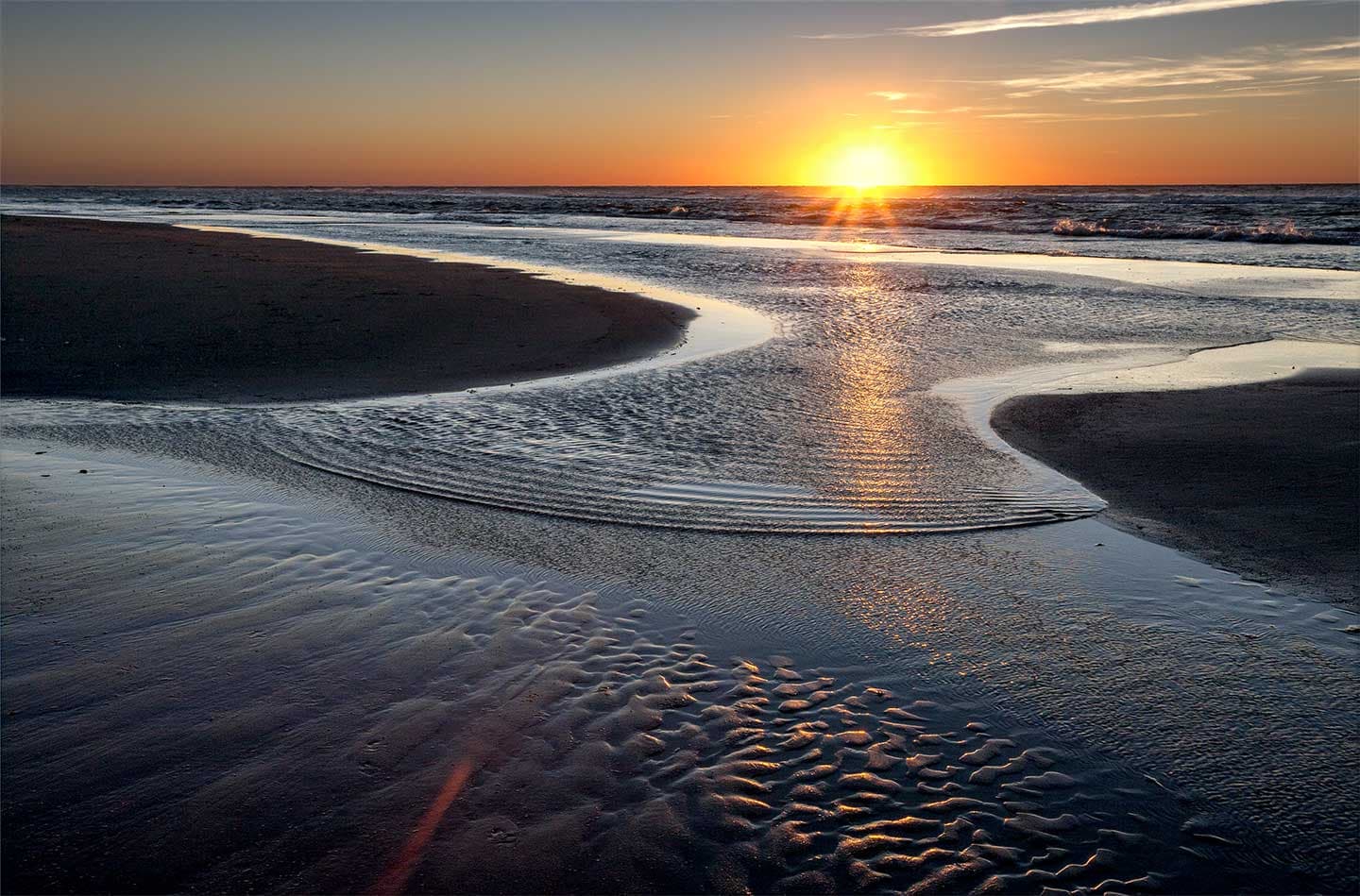 Vesterhavet solnedgang av Jørgen Bausager