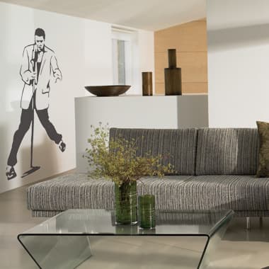 Elvis wallsticker av Jesper Haun, 50x83 cm