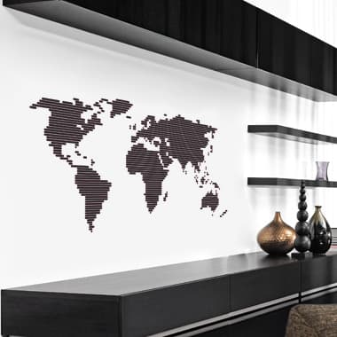 World of lines wallsticker av Alan Smithee, 120x60 cm