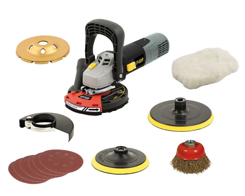 Betonsliber - håndholdt - med 16 stk. tilbehør - Primus Danmark