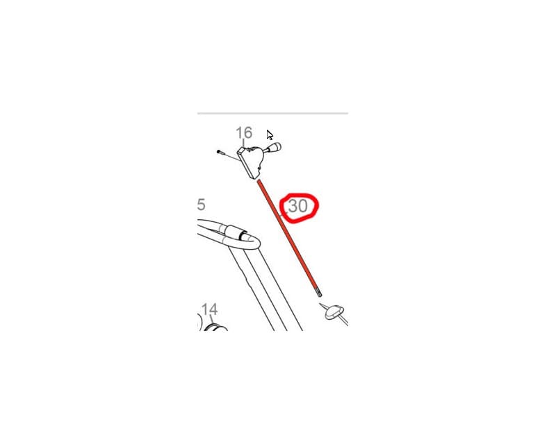 _Gearkabel til 180 kg pladevibrator (55539) - Primus Danmark