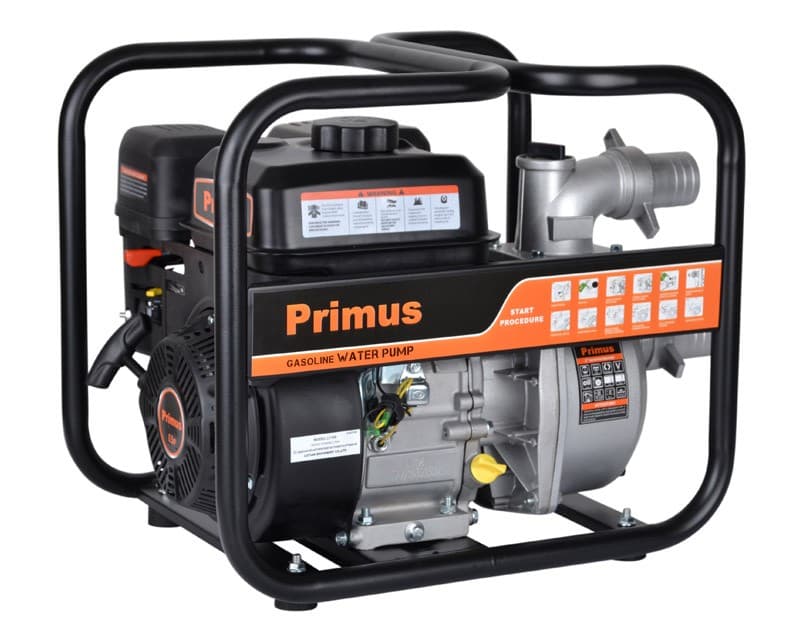2" Benzin Vandpumpe 6,5 hk motor - Primus Danmark