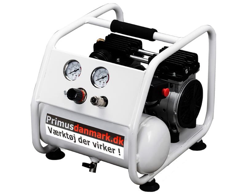 Lydsvag kompressor 4 liter - kun 62 dB - Primus Danmark