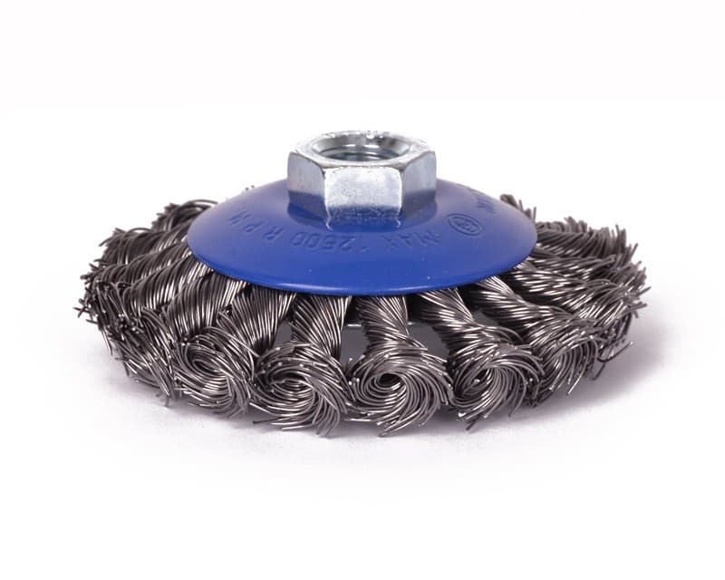 Snoet metalbørste - 100 mm - til vinkelsliber - Primus Danmark