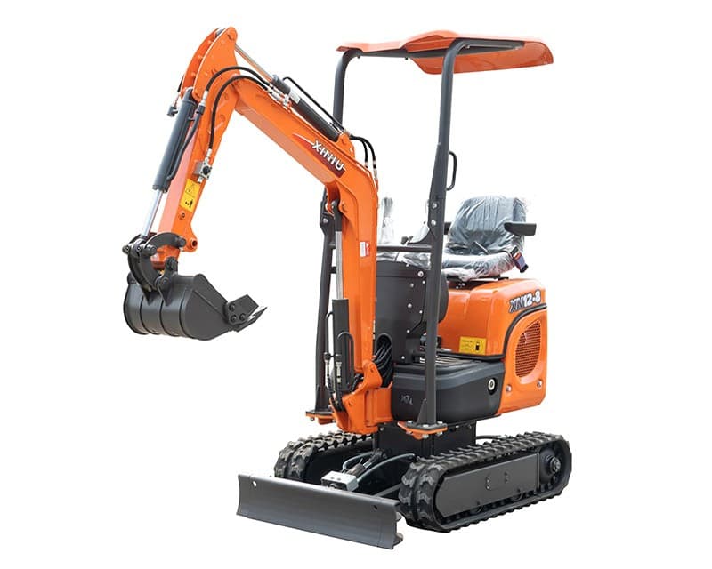 Minigraver - 1,2 tons - Kubota - udskydelige bælter - drejelig arm - Primus Danmark