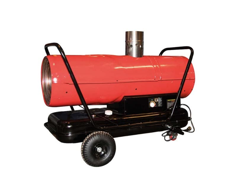 Varmekanon - 66 kW - med varmeveksler og skorsten - Primus Danmark