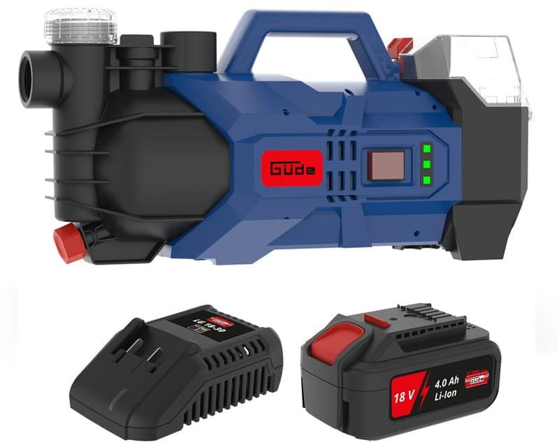 Güde Havepumpe med 18 volt 4 Ah batteri - Primus Danmark