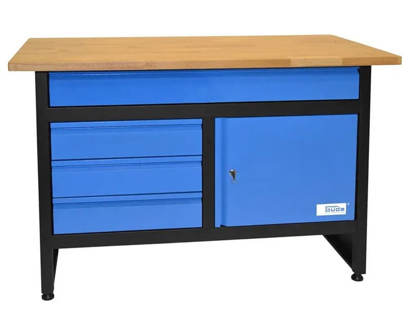 Güde Arbejdsbord - med skab og 4 skuffer - Primus Danmark