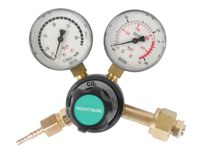 Migatronic Manometer CO2 til 6 kg flaske - Primus Danmark