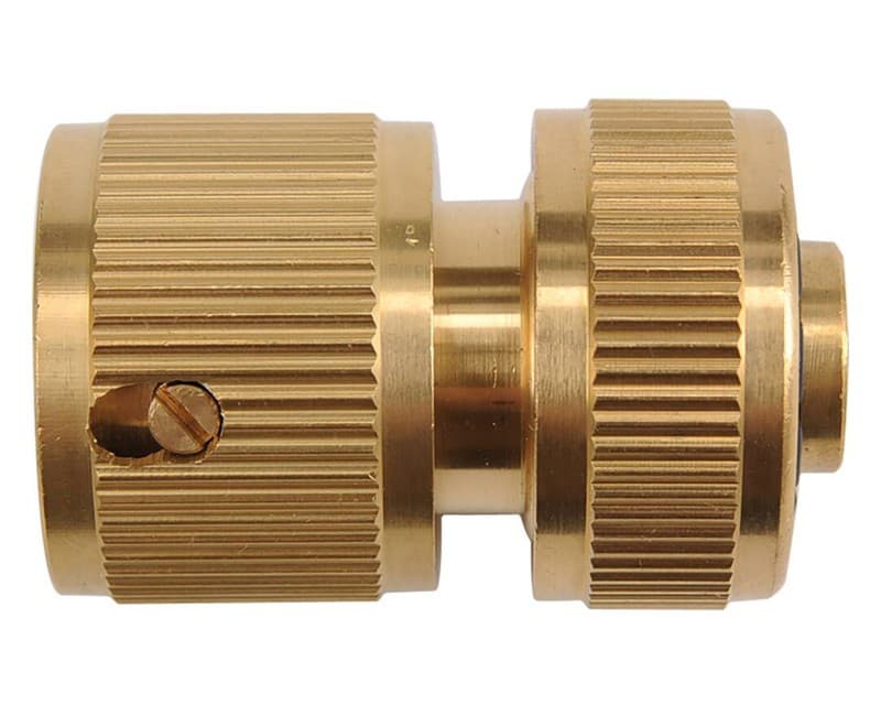 Slangemellemled med stop - 1/2'' - messing - Primus Danmark