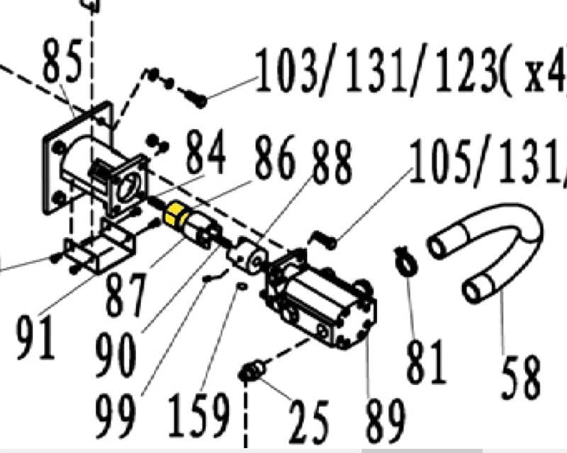 Afstandsring til klokobling - minigraver nr. 8008801 - Primus Danmark