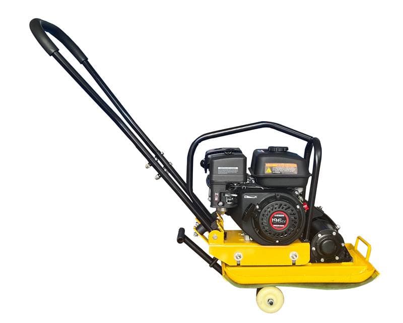 Pladevibrator 62 kg m/Loncin motor og kørehjul - Primus Danmark
