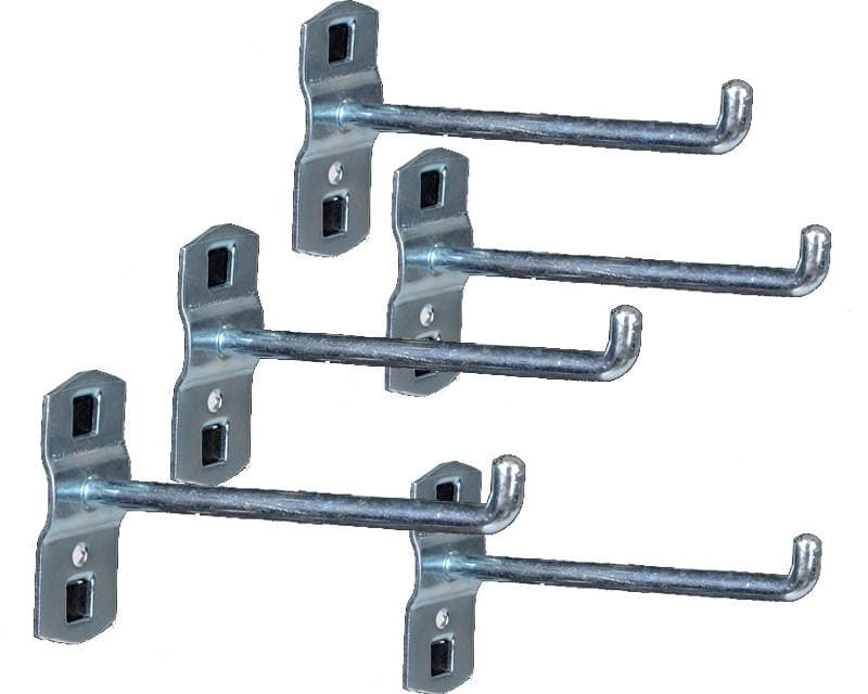 5 stk. Kroge - enkelt - 100 mm - til hulplade (10 x 10 mm) + værkstedsvogn - Primus Danmark