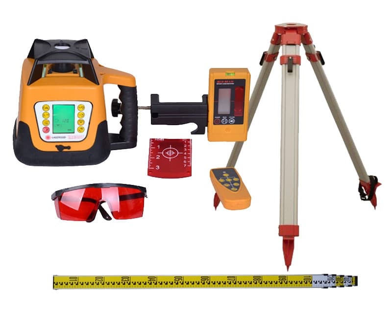 Rotorlaser med digital display + trefod + stadie - Primus Danmark