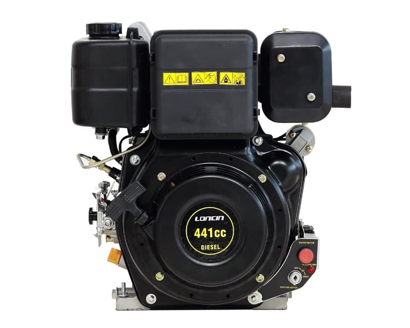 Dieselmotor 10 hk med forvarme + elstart 25,4 aksel - Primus Danmark