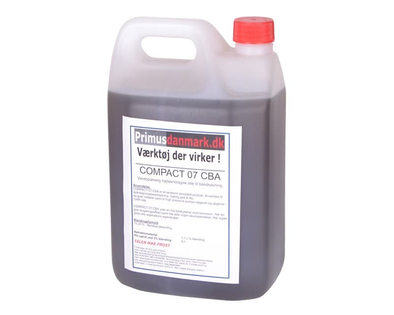 Skæreolie/Kølemiddel Compact 07 CBA 2,5 liter - Primus Danmark