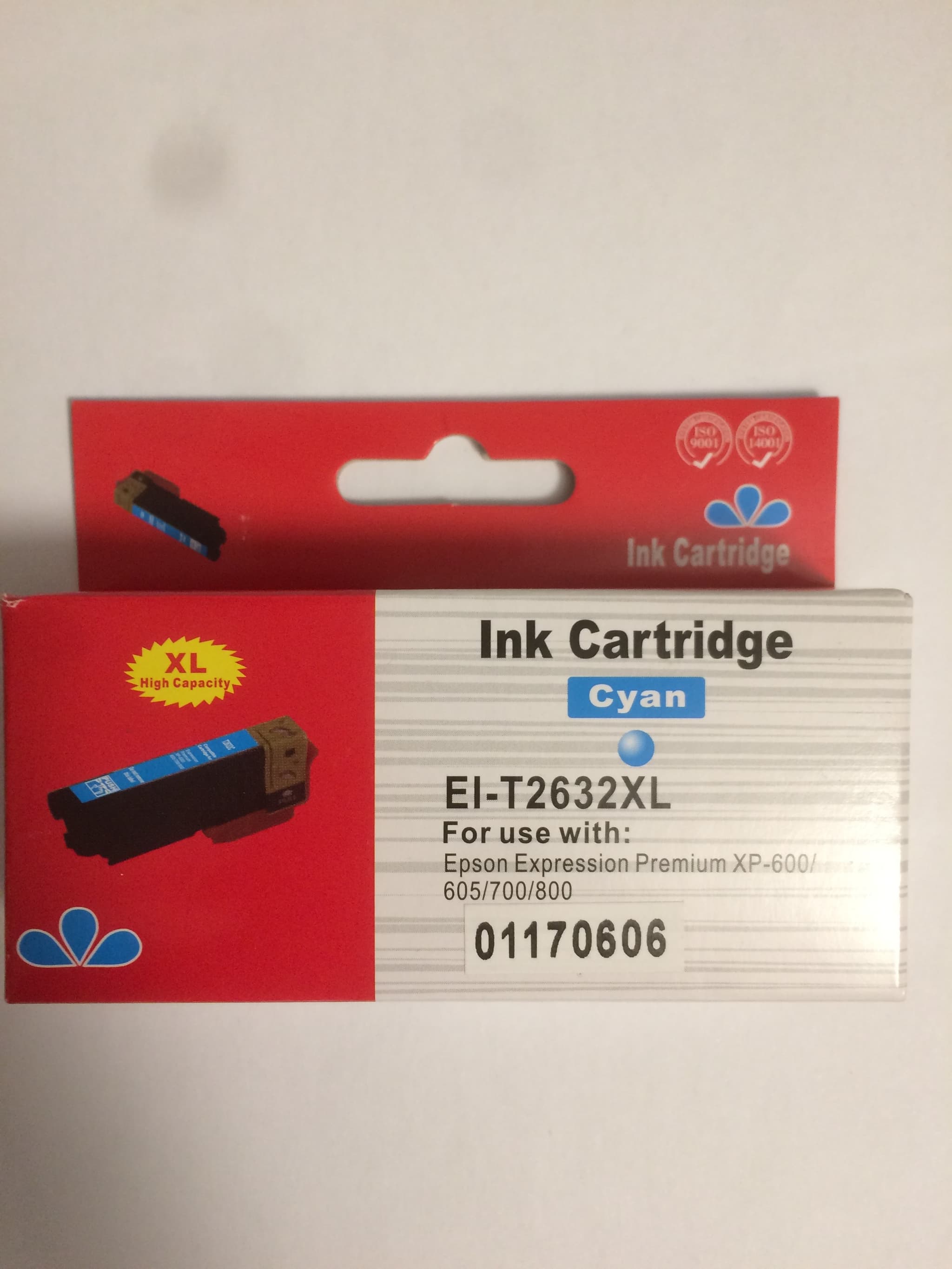 Epson 26XL C, Kompatibel Blækpatron T2632