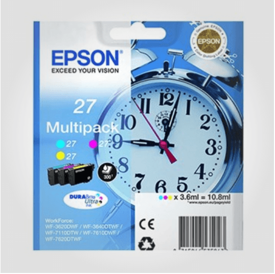 Epson 27 3-colour sampak, Originale printerpatroner