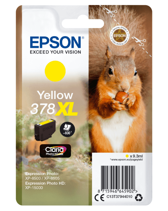 Epson 378XL Y, Original patron