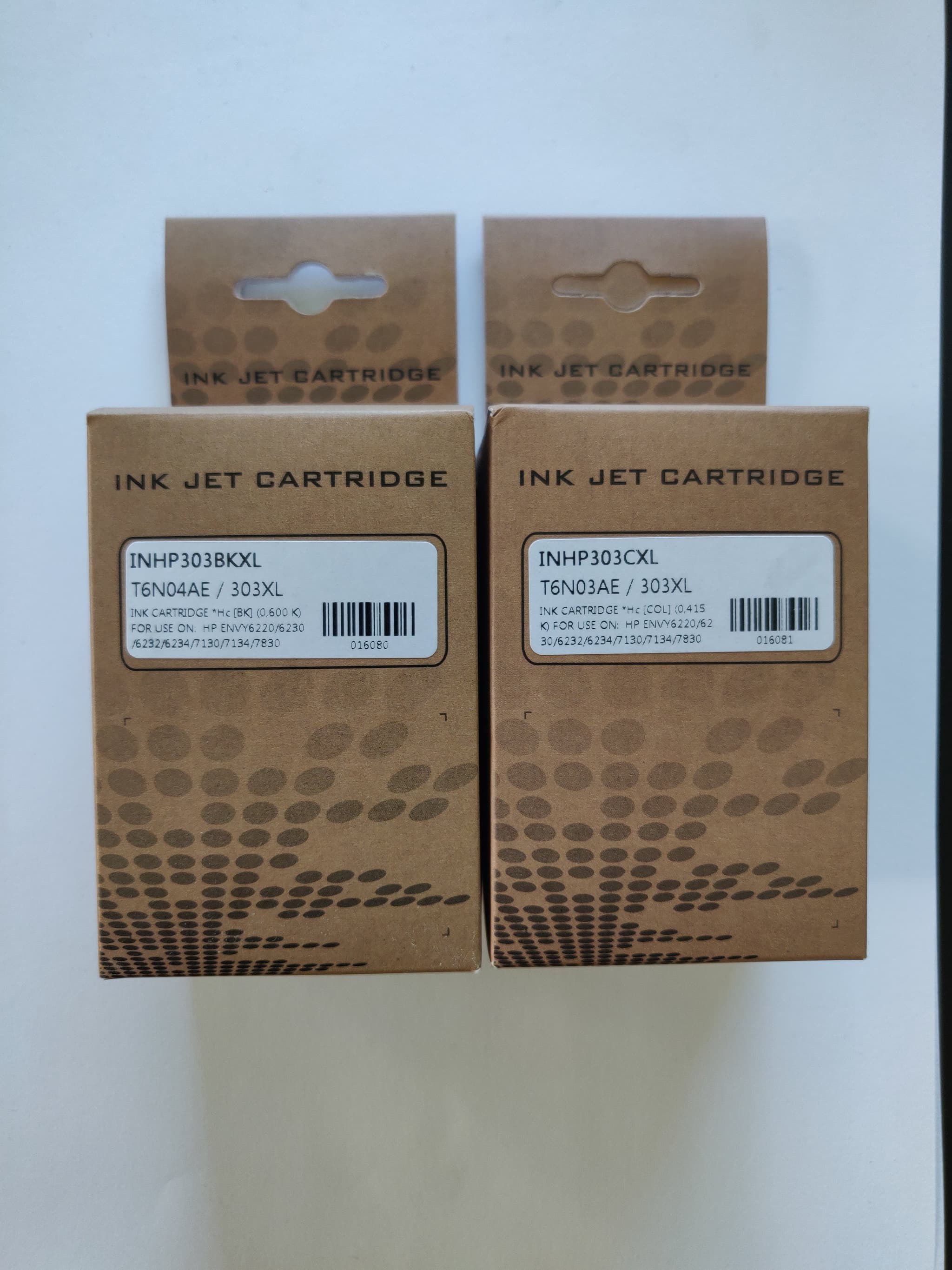 Sæt 2 stk. HP 303XL (BK,CMY), Kompatible patroner