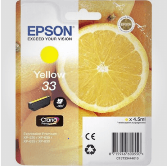 Epson 33 Y (Claria), Original Blækpatron