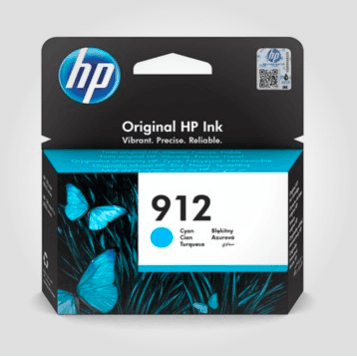 HP 912 Cyan, Original patron 315 sider 3 ml.