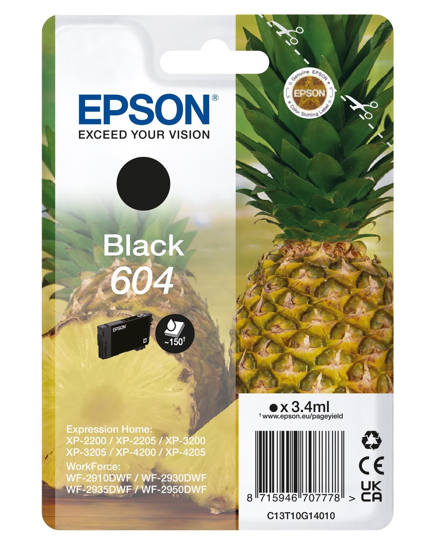 Epson 604 BK, Original patron