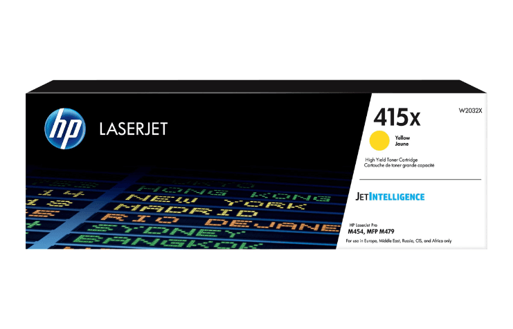 HP 415X W2032X Yellow, Original toner 6.000 sider
