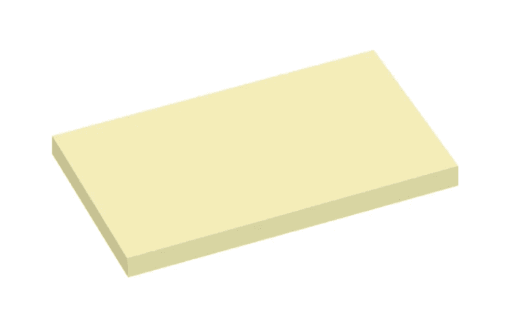 Notes 76x127mm, gul selvklæbende