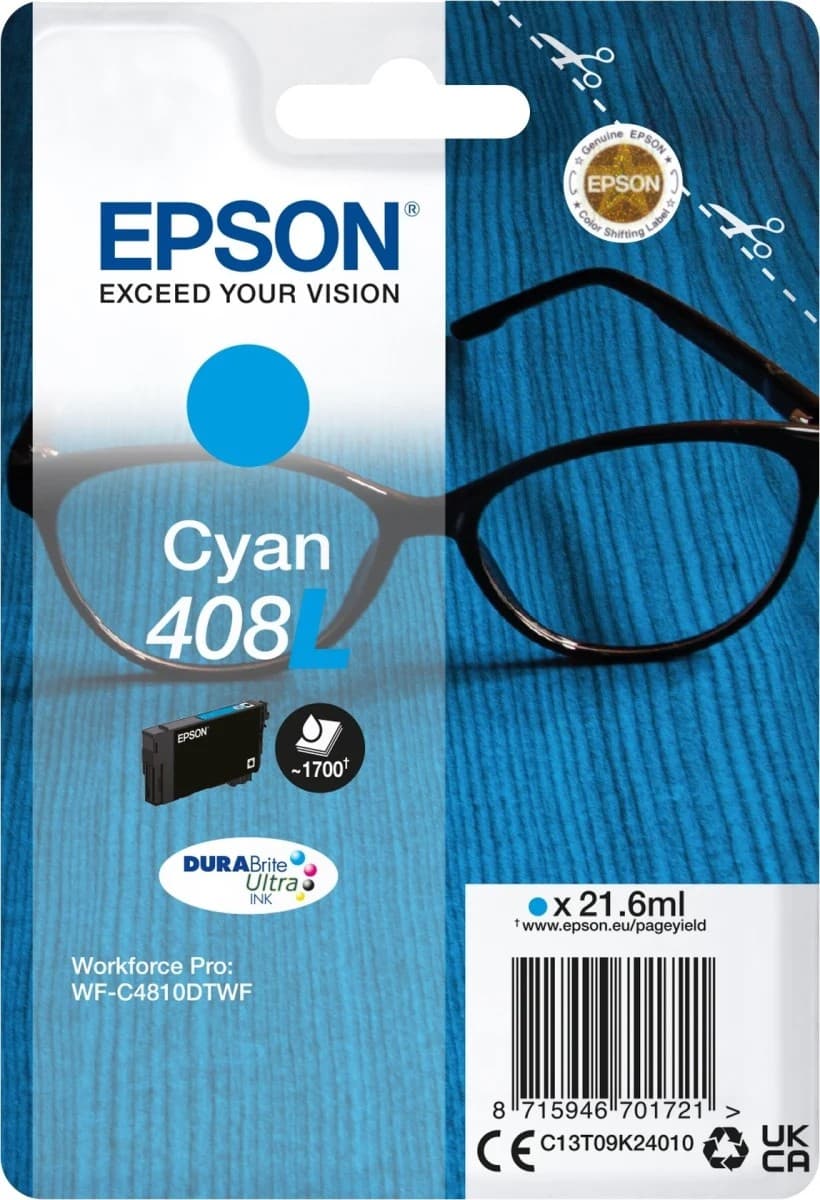 Epson 408L Cyan original 21,6 ml. - 1700 sider