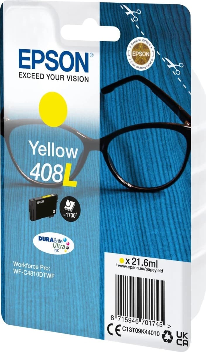 Epson 408L Yellow original 21,6 ml. - 1700 sider