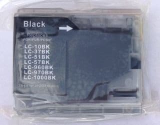 LC 970XL BK, sort, kompatibel patron, 25 ml.